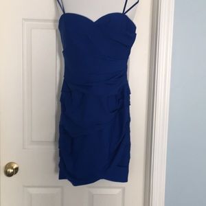 BCBG Strapless Dress Blue 8